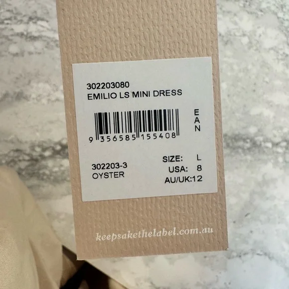 KEEPSAKE the Label Long Sleeve Dress in Beige - Picture 8 of 8